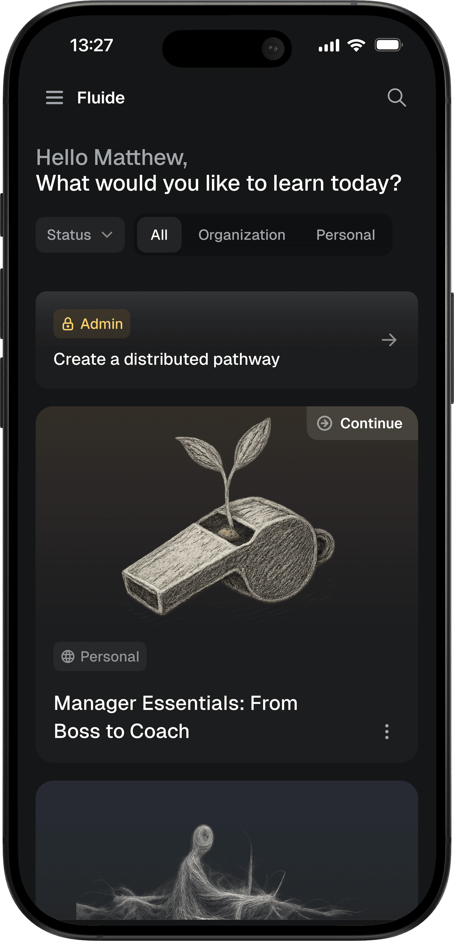 Fluide mobile app